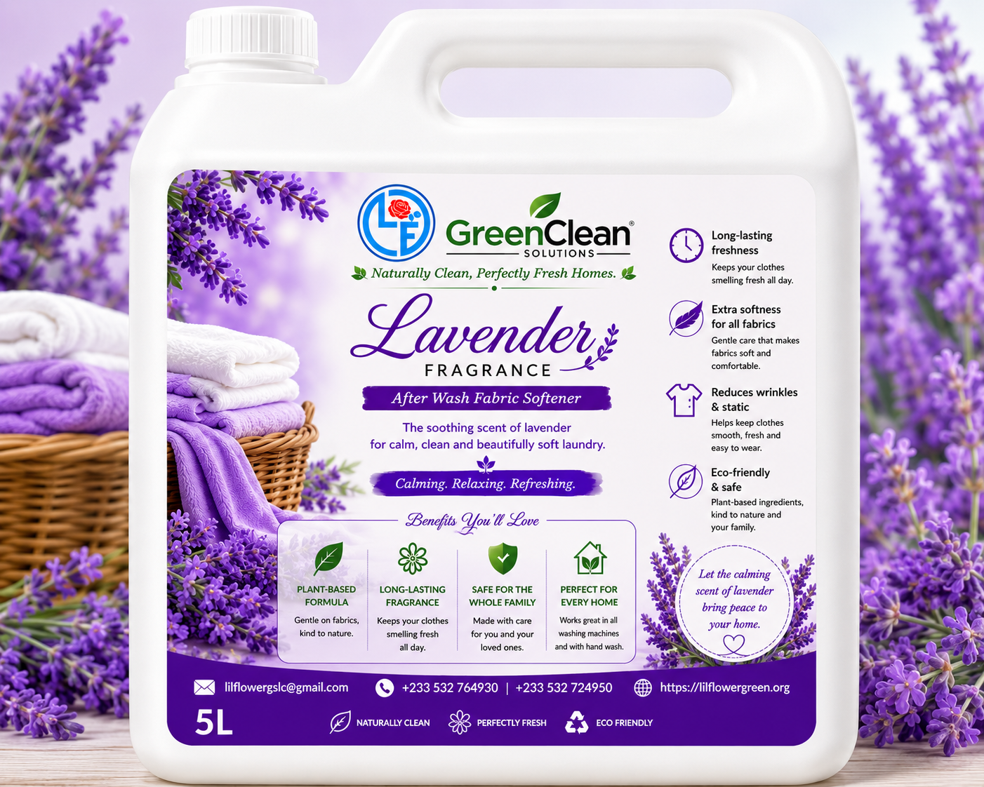 Lavender After Wash Fabric Softene 5L
